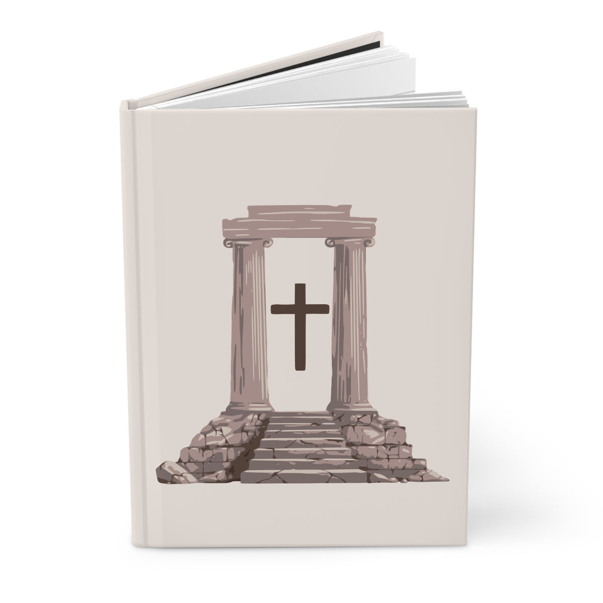 Temple Cross Hardcover Journal | Sacred Architecture