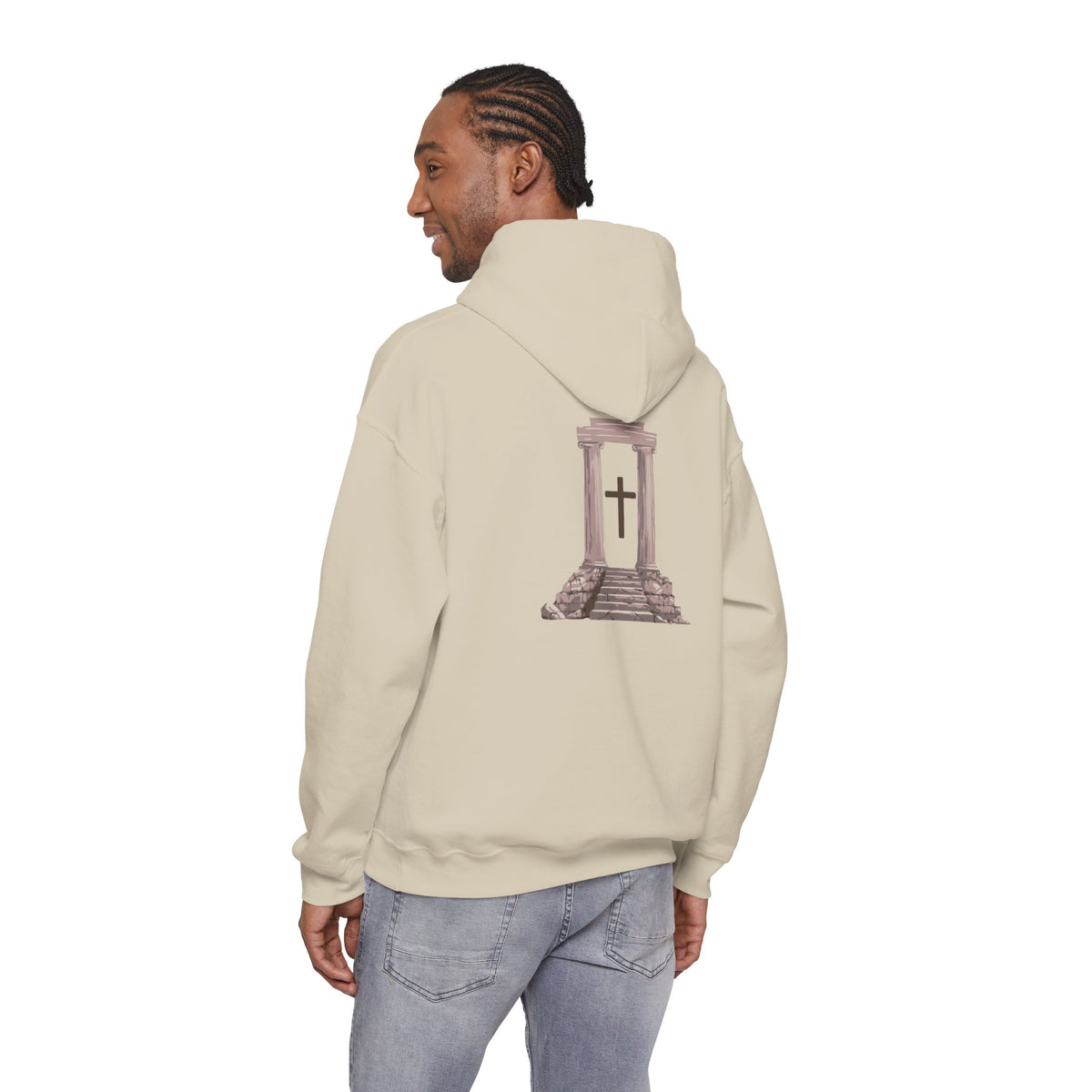 Temple Cross Hoodie | Sacred Architecture