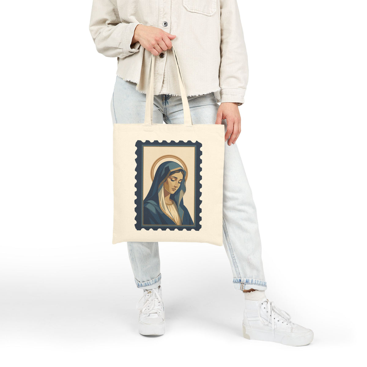 Tota Pulchra Tote Bag | Our Lady Stamp