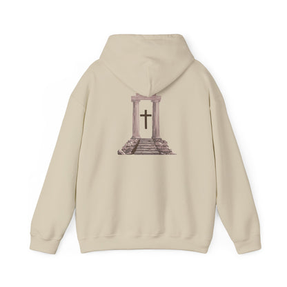 Temple Cross Hoodie | Sacred Architecture