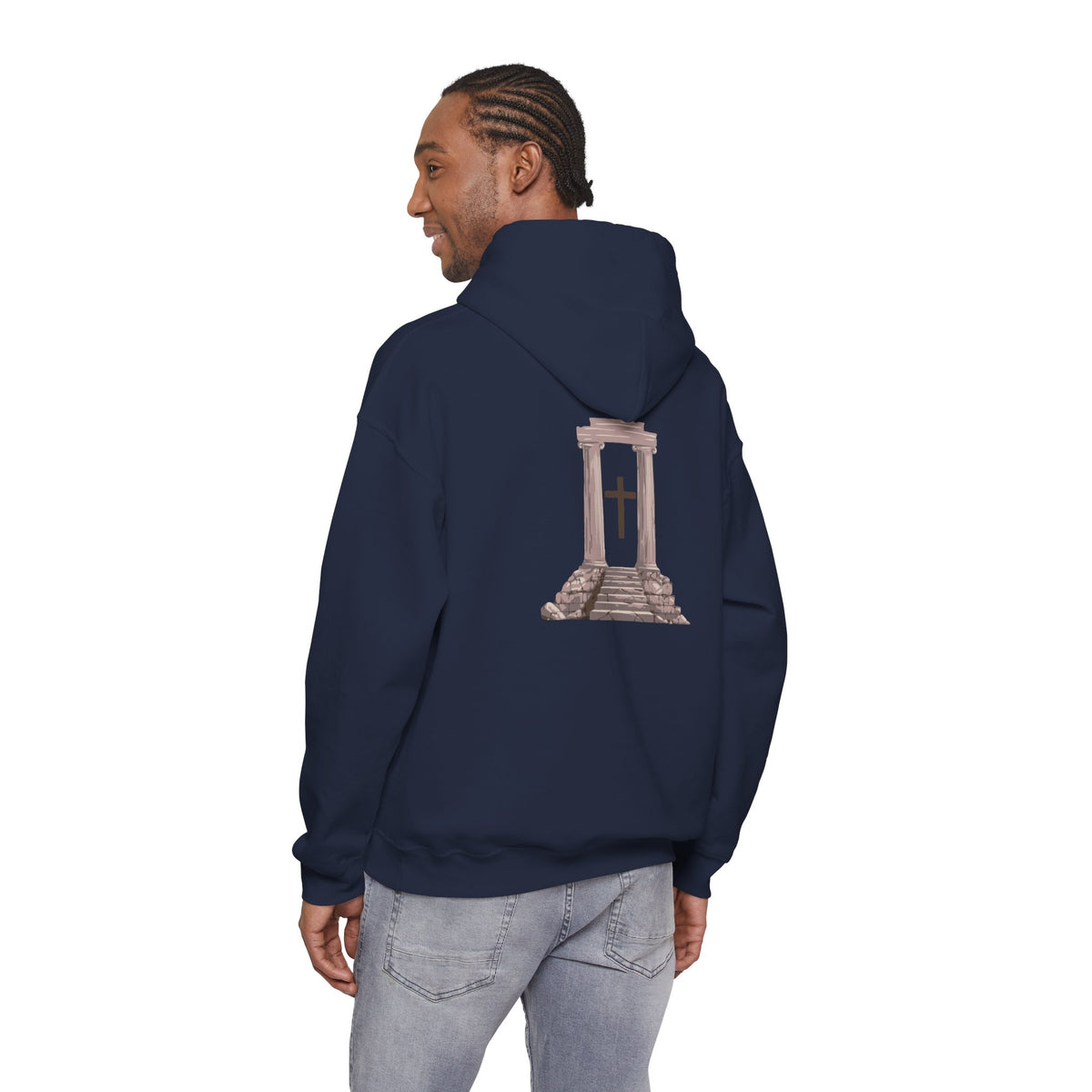 Temple Cross Hoodie | Sacred Architecture