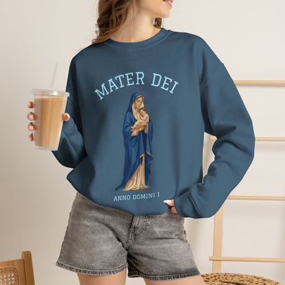 Mater Dei Crewneck Sweatshirt | Mary and the Christ Child