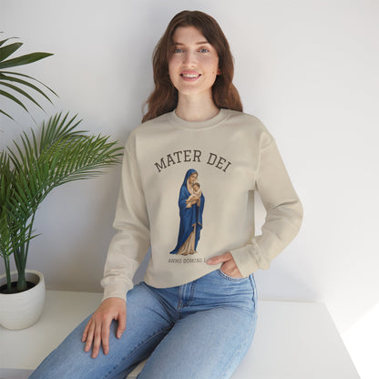 Mater Dei Crewneck Sweatshirt | Mary and the Christ Child