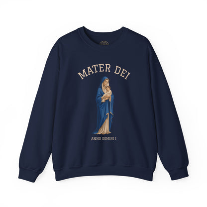 Mater Dei Crewneck Sweatshirt | Mary and the Christ Child