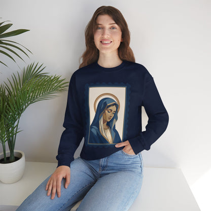 Tota Pulchra Crewneck Sweatshirt | Our Lady Stamp
