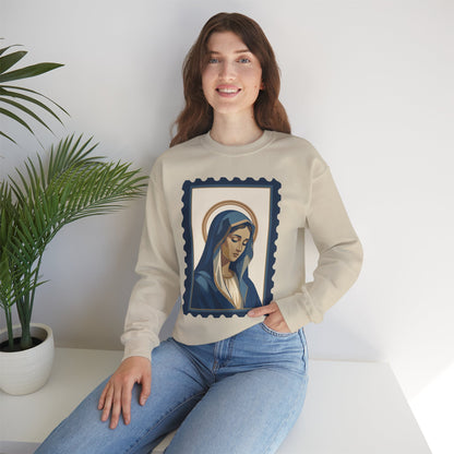 Tota Pulchra Crewneck Sweatshirt | Our Lady Stamp