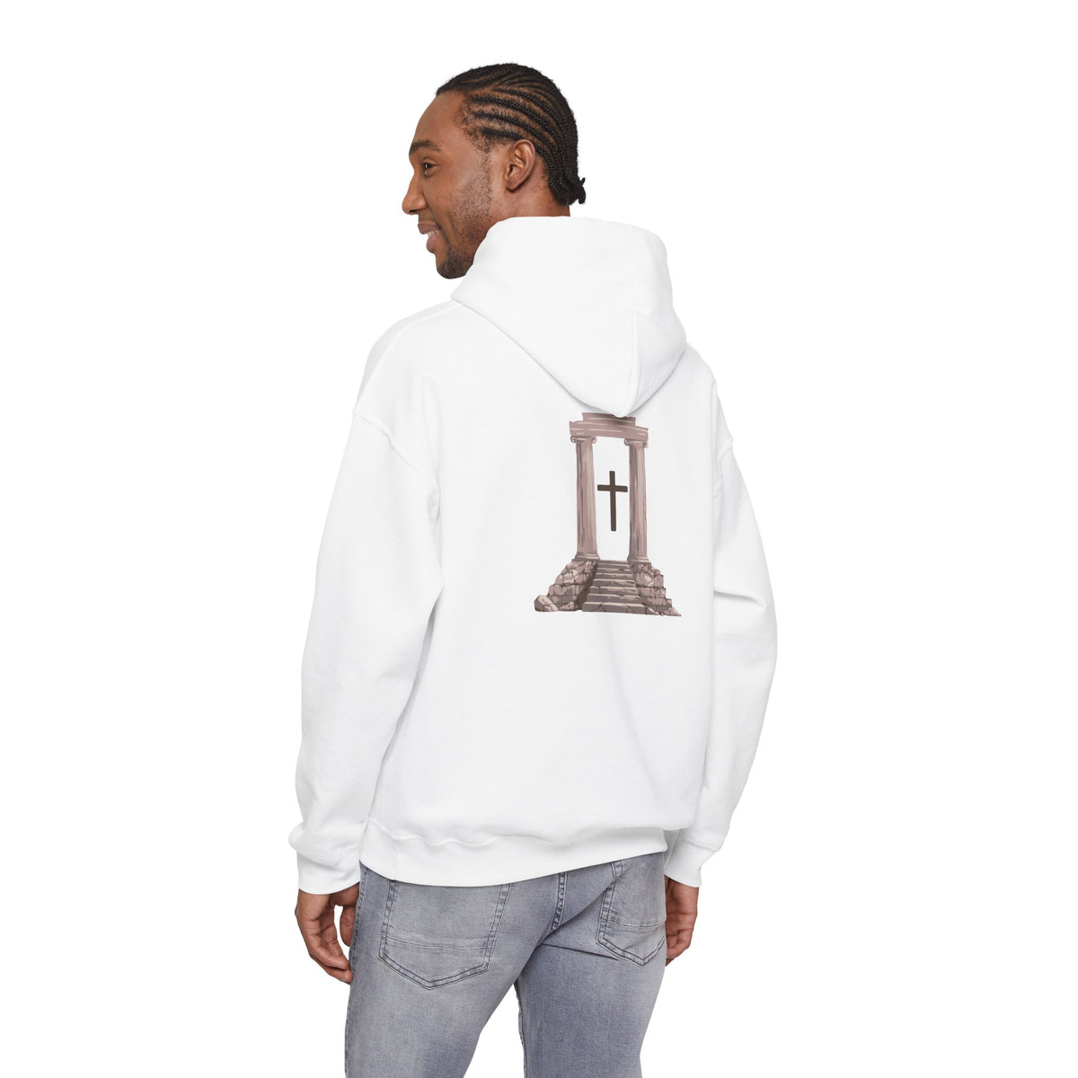 Temple Cross Hoodie | Sacred Architecture