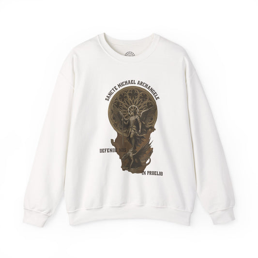 St. Michael the Archangel Sweatshirt | Defende Nos in Proelio Catholic Crewneck