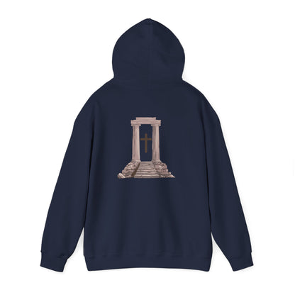 Temple Cross Hoodie | Sacred Architecture