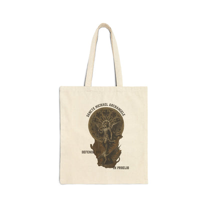 St. Michael the Archangel Tote Bag | Defende Nos Catholic Canvas Bag
