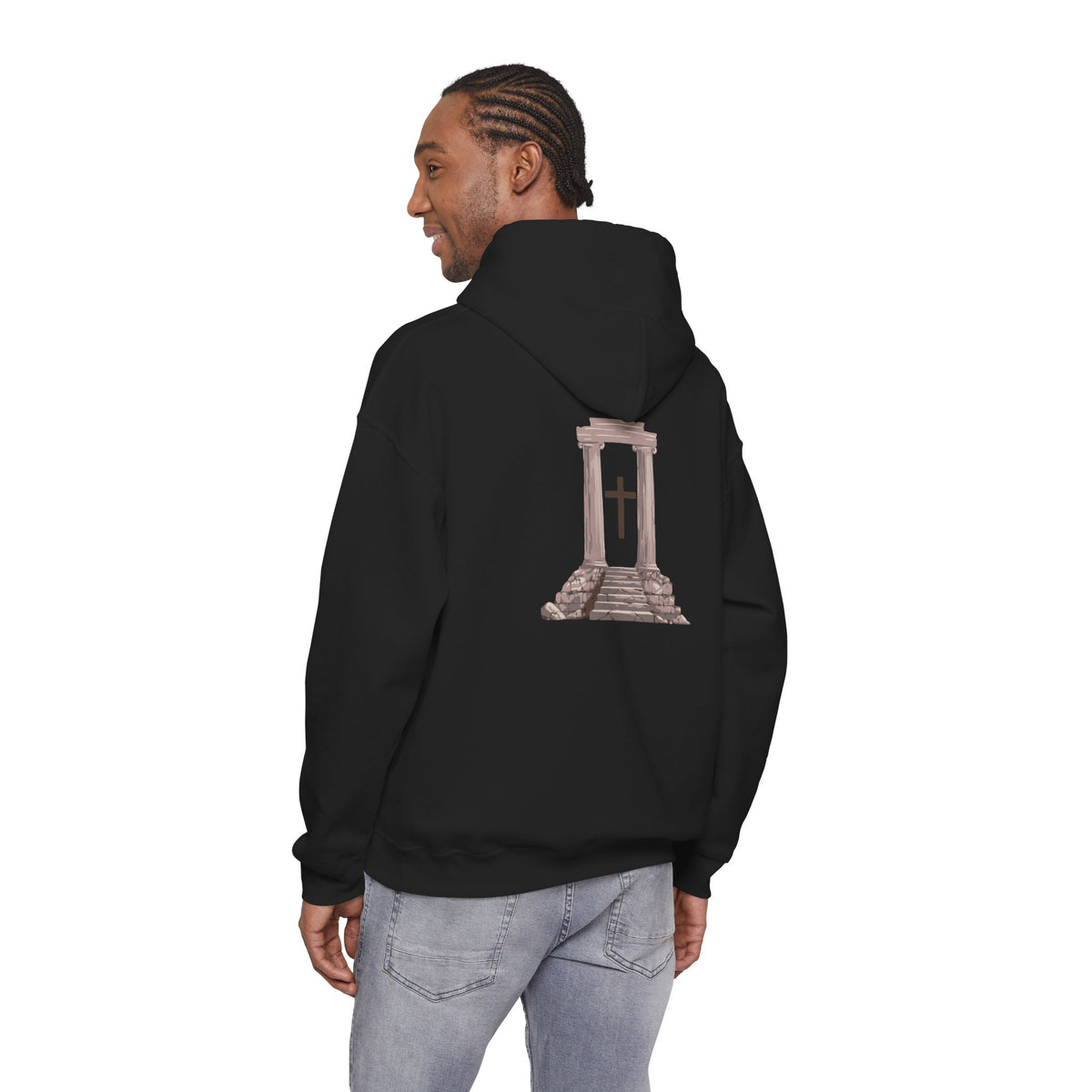 Temple Cross Hoodie | Sacred Architecture