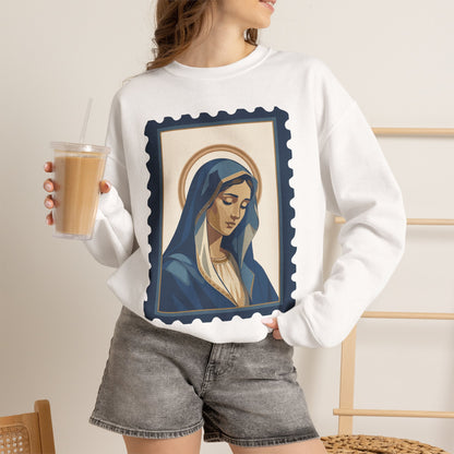 Tota Pulchra Crewneck Sweatshirt | Our Lady Stamp