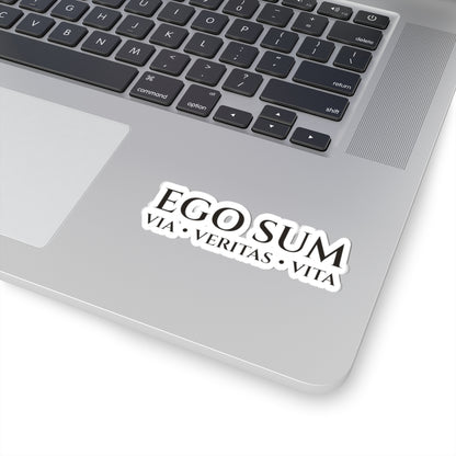 Ego Sum Sticker | Via, Veritas, Vita