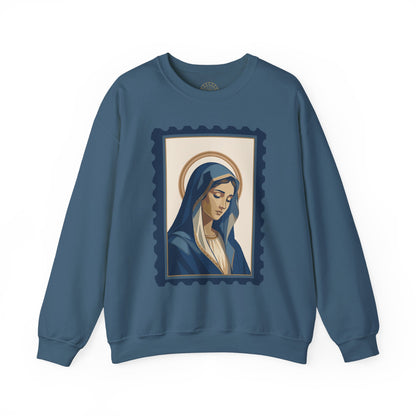 Tota Pulchra Crewneck Sweatshirt | Our Lady Stamp