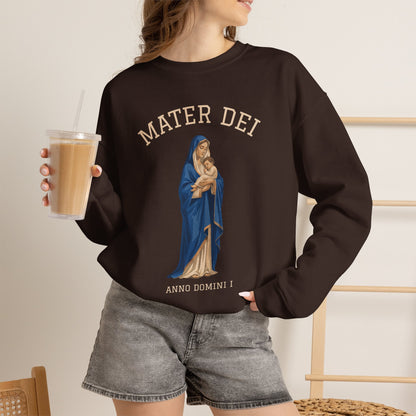 Mater Dei Crewneck Sweatshirt | Mary and the Christ Child