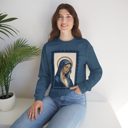 Tota Pulchra Crewneck Sweatshirt | Our Lady Stamp
