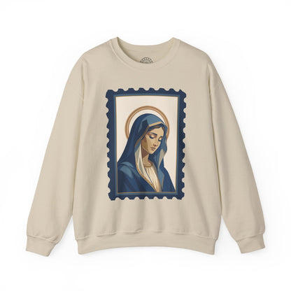Tota Pulchra Crewneck Sweatshirt | Our Lady Stamp